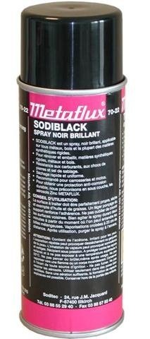 Metaflux zwarte verf glanzend, inhoud: 400 ml