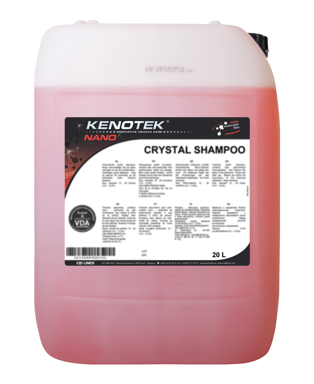 Kenotek Crystal Shampoo, inhoud: 20 L