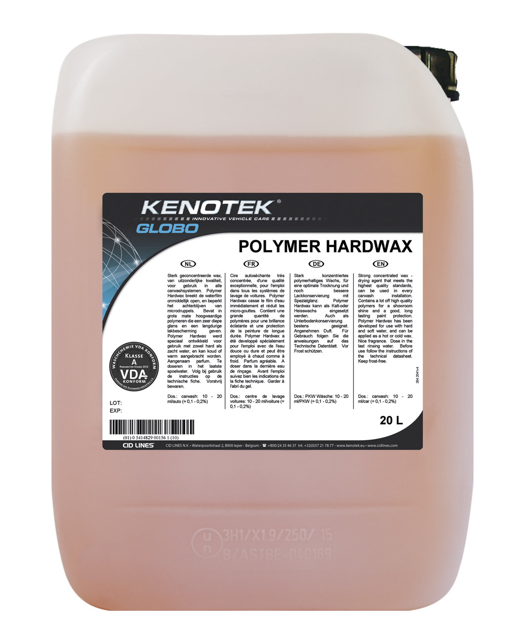 Kenotek Polymer Hardwax, inhoud: 20 L