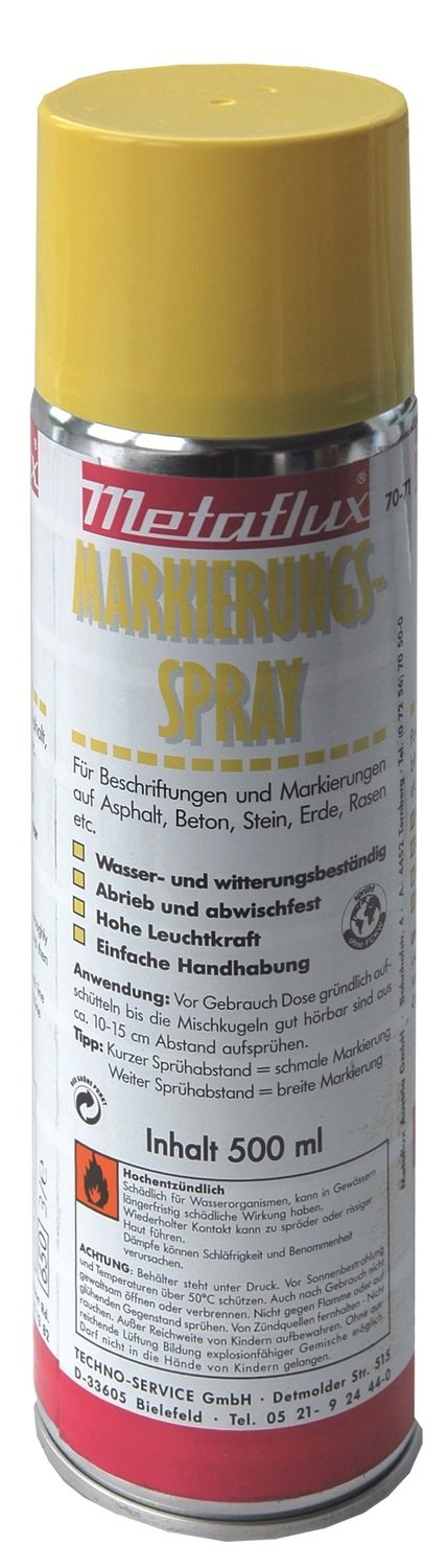 Metaflux markering spray geel (fluo) 500 ml