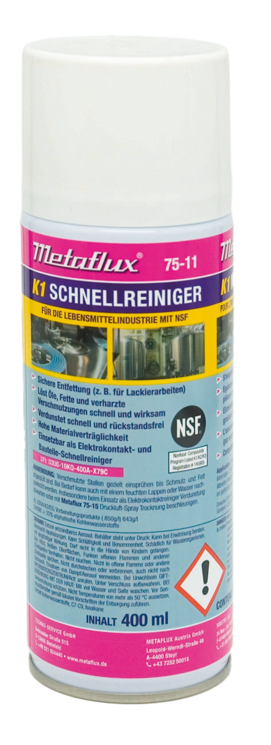 Metaflux snelreiniger spray NSF K1 400 ml