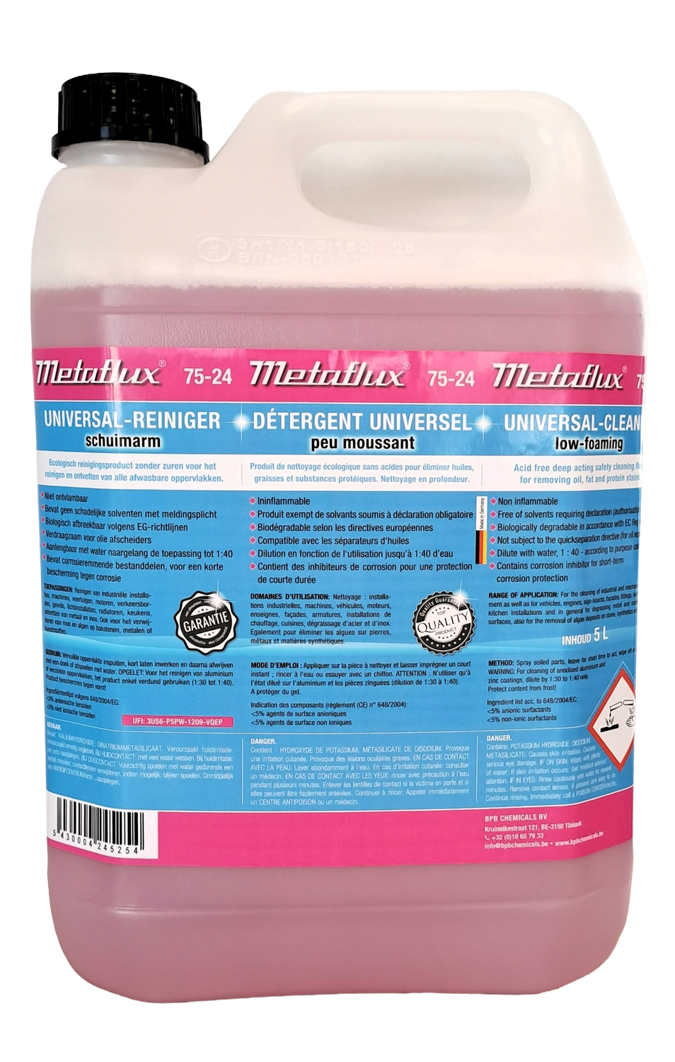 Metaflux universal reiniger schuimarm 5 L
