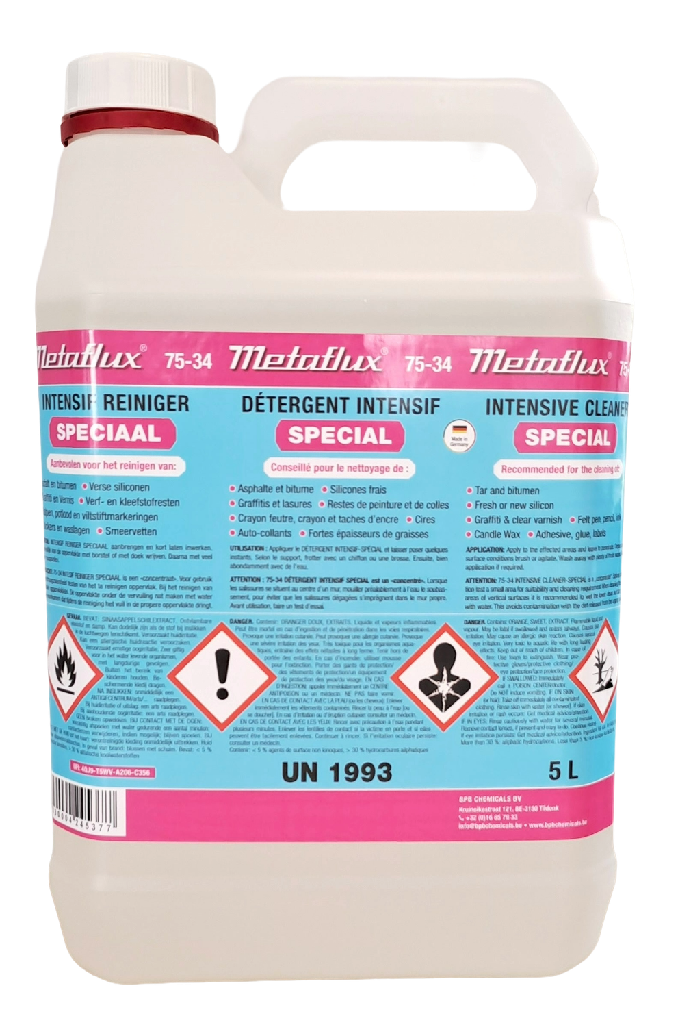 Metaflux intensif reiniger speciaal 5 L