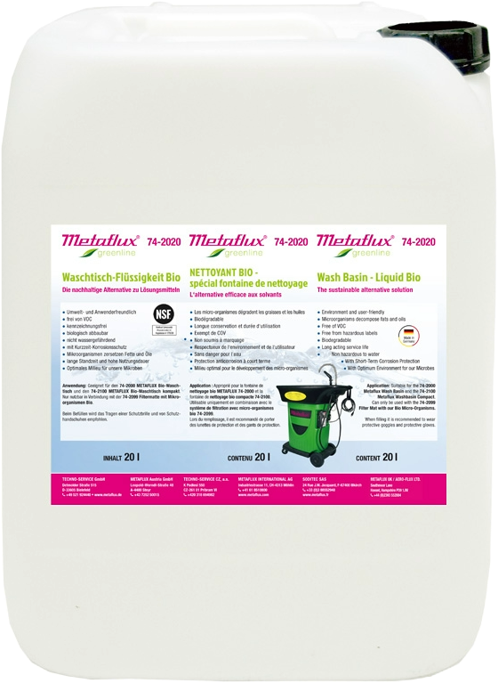 Metaflux Greenline wastafel vloeistof NSF 20 L