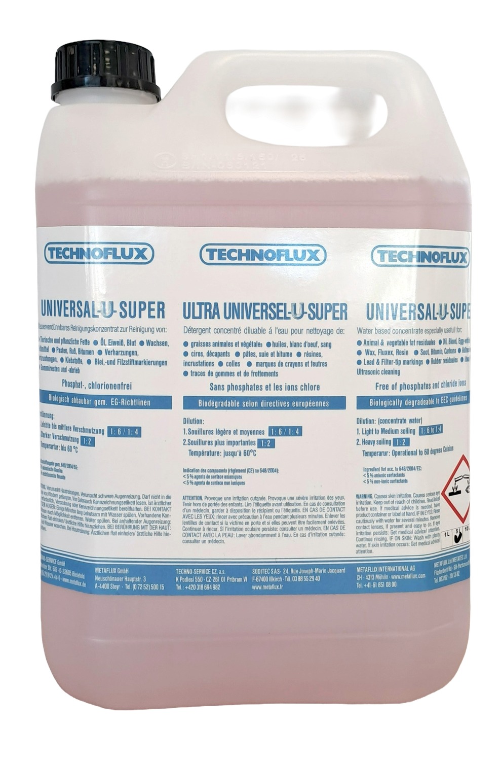 Metaflux ultrasoon reinigingsvloeistof 5 L