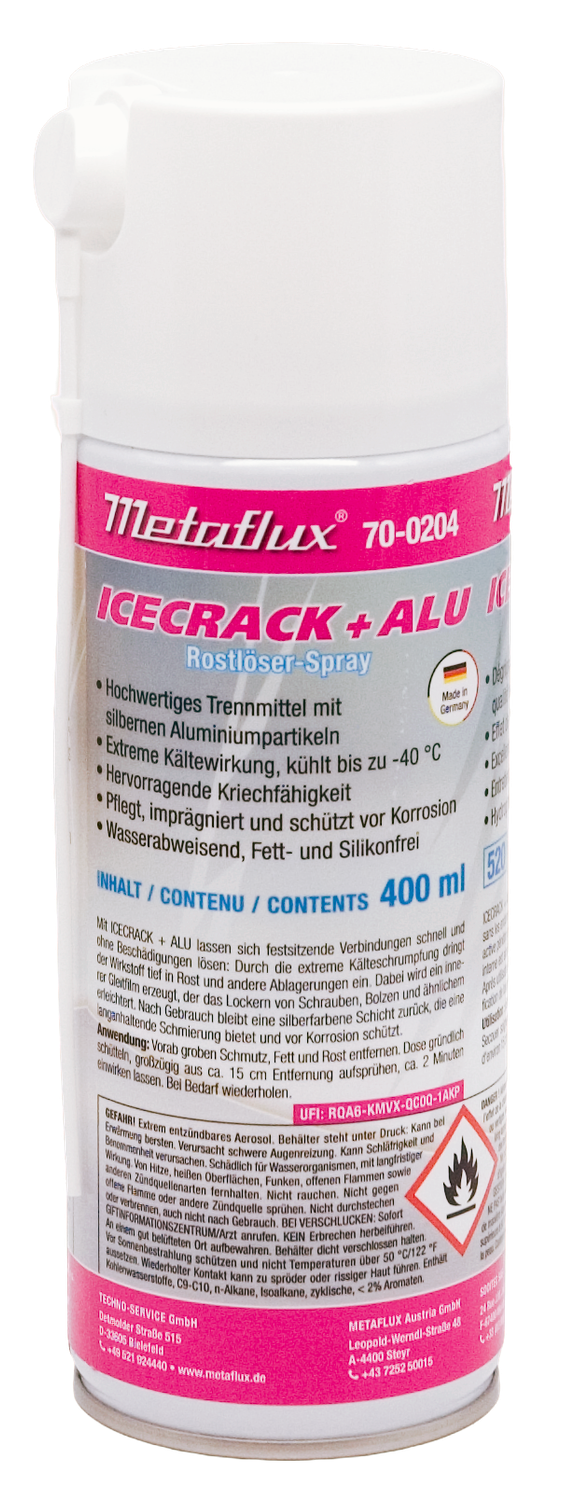 Metaflux icecrack + alu spray 400 ml