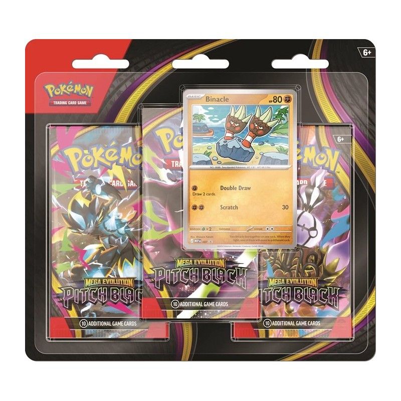 Pokemon Mega Evolution Pitch Black ME05 3-Pack Blister EN