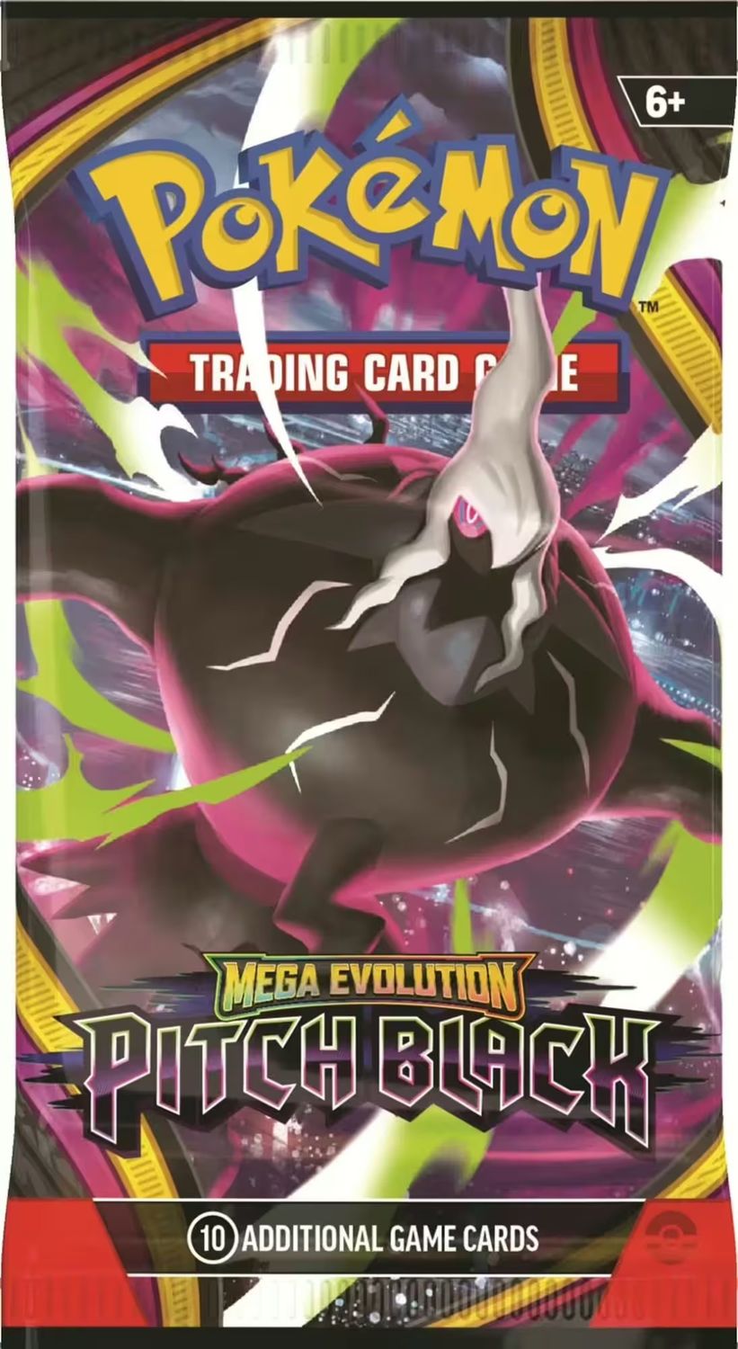 Pokémon TCG: Mega Evolution (ME05) - Pitch Black 1 Random Booster Pack (10 Cards) - EN