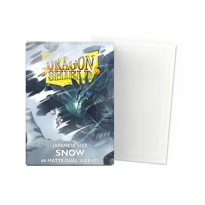 Dragon Shield Japanese Size Snow - Dual Matte