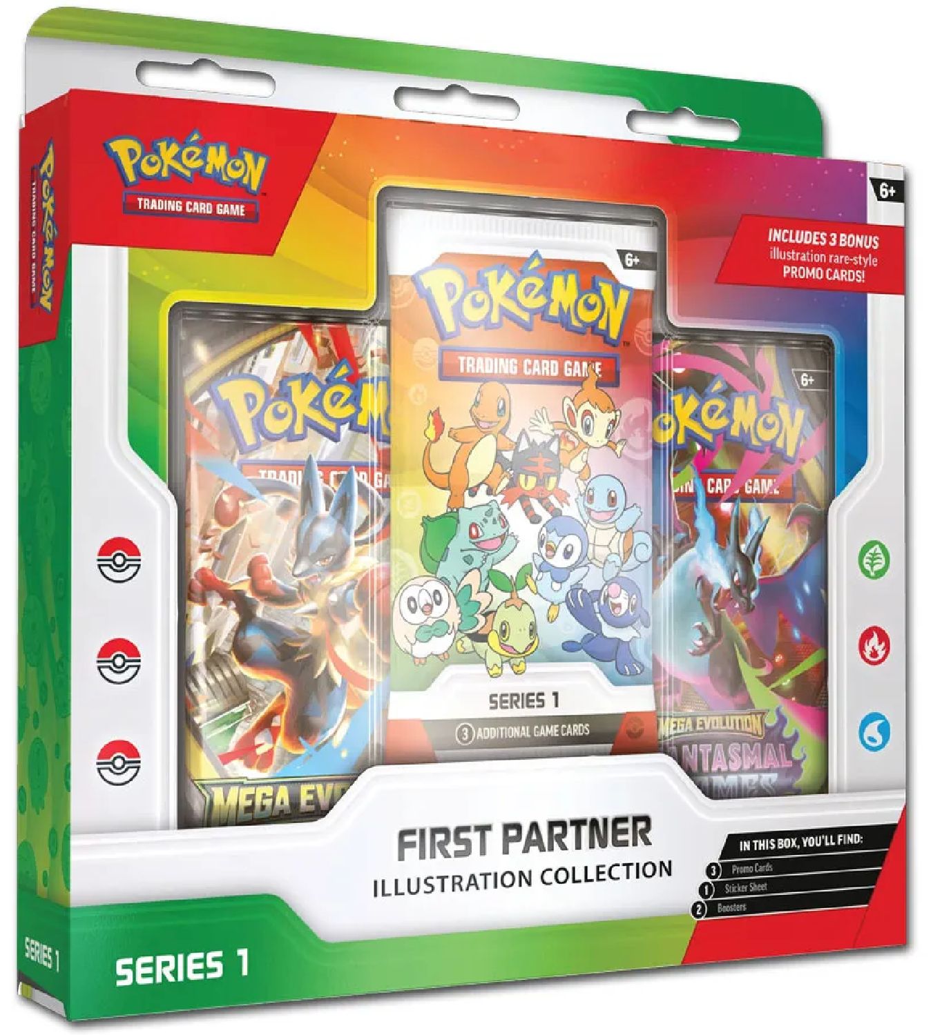 Pokémon-Sammelkartenspiel: Illustrations-Kollektion Erste Partner: Serie 1