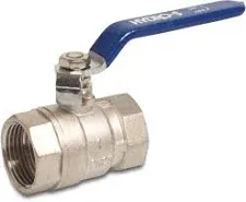 Bolkraan volle doorlaat 5/4" FF BLAUW