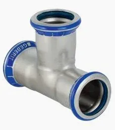 Mapress inox pers T-stuk FFF 42mm FFF