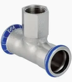 Mapress inox pers T-stuk reductie FFF 54x1/2 FFF