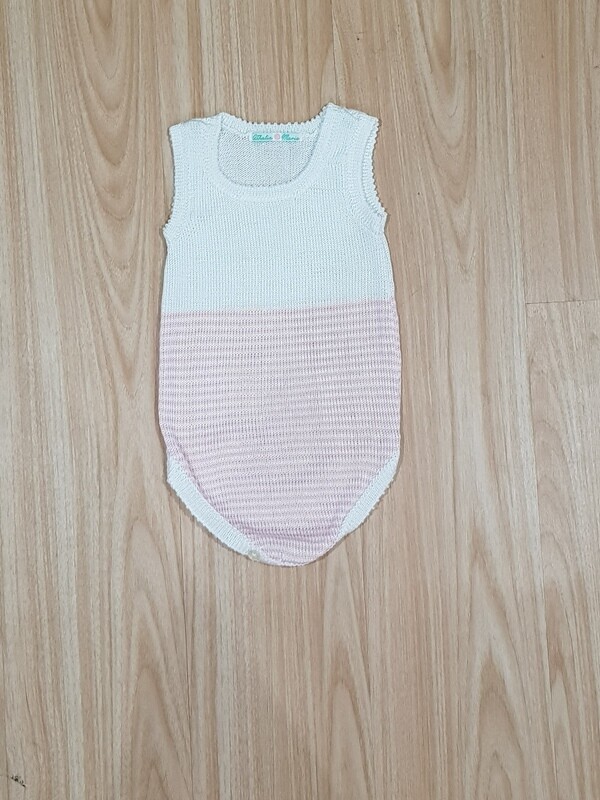 Pink and White Onesie