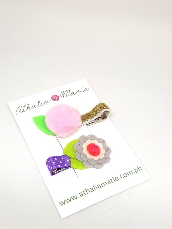 Flower and Pompom Set #203