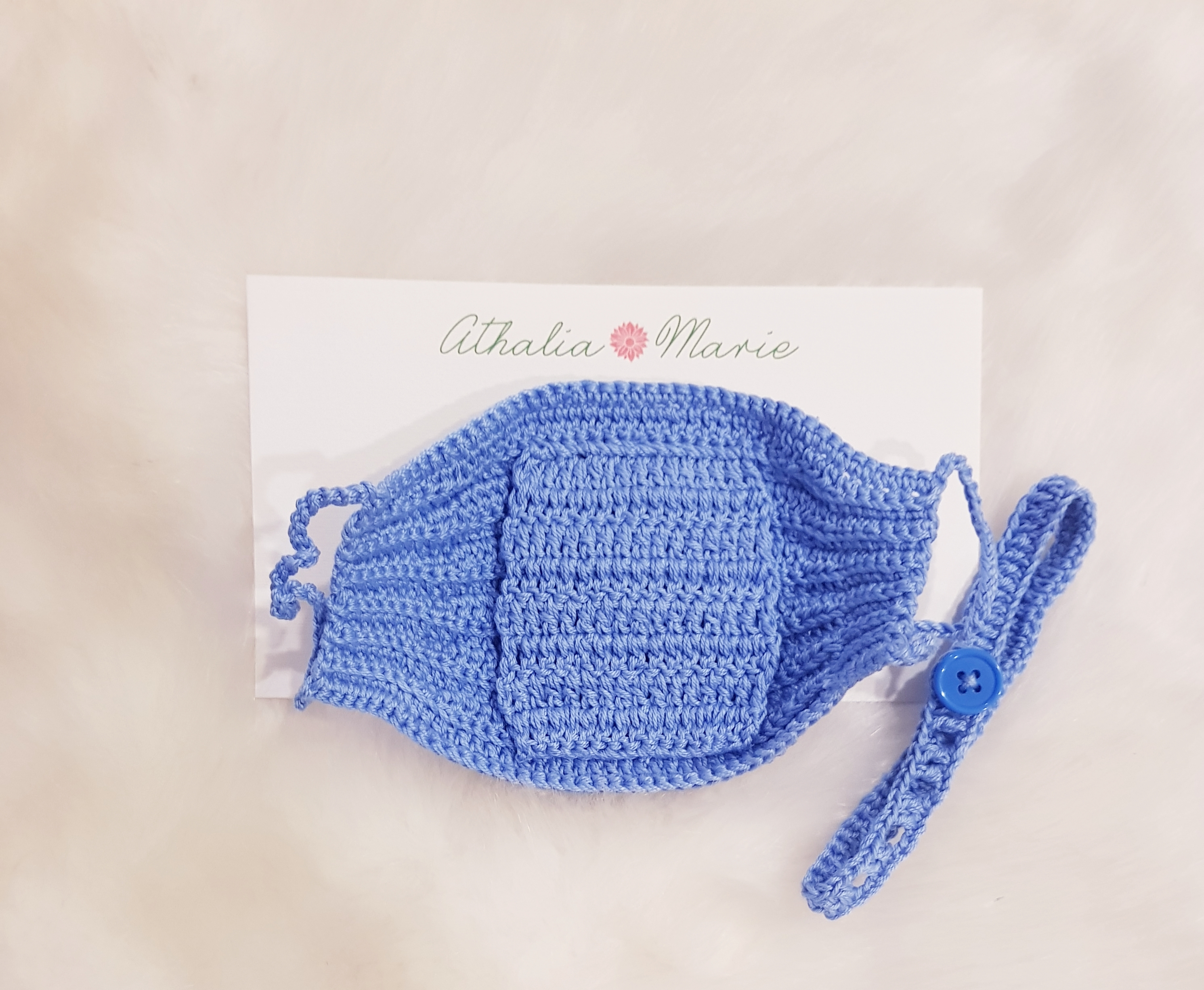 Cornflower Blue (6x4, with ear saver)