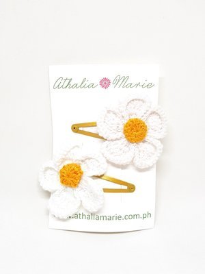 Crochet Flowers: Set 2 (White)