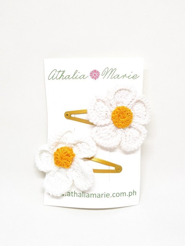 Crochet Flowers: Set 2 (White)