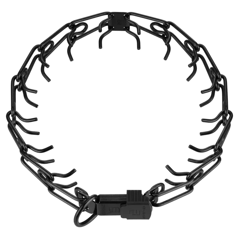 ULTRA-PLUS Training Collar with Center-Plate & ClicLock (Additional Links) - Stainless Steel Black