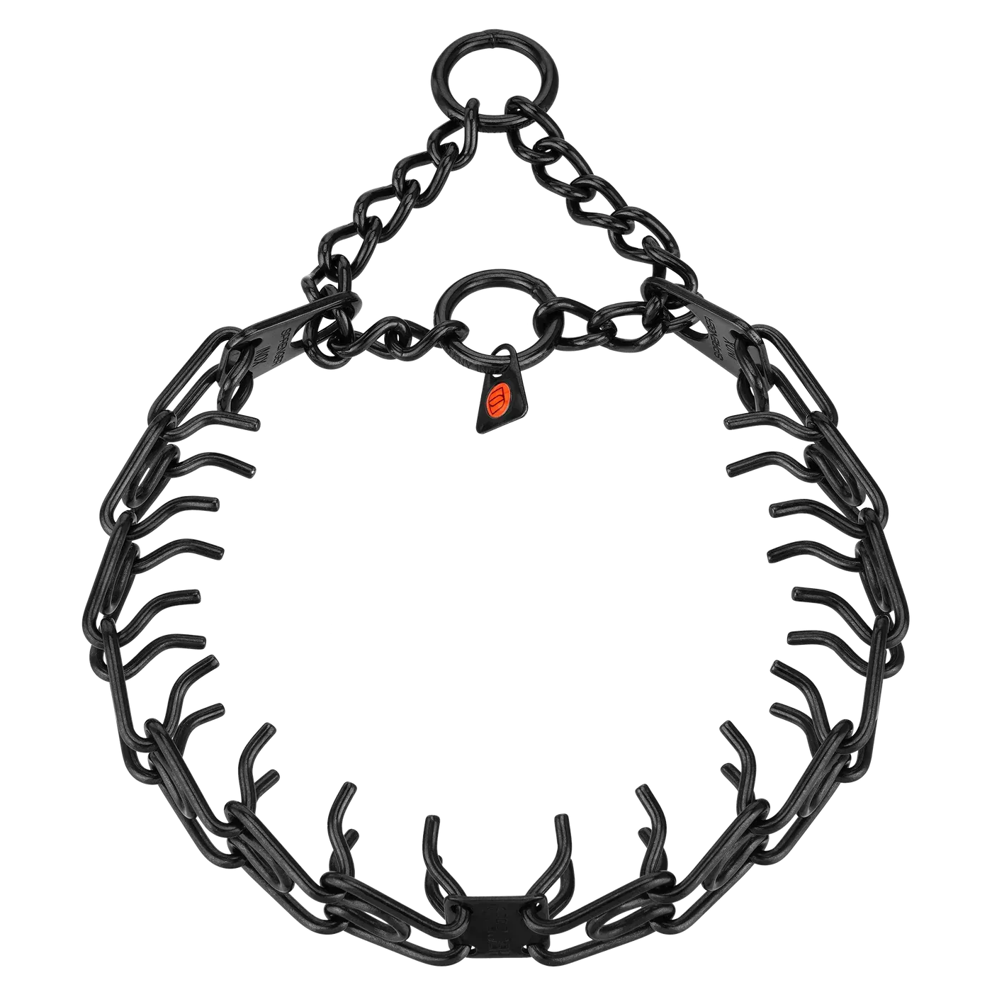 ULTRA-PLUS Training Collar with Center-Plate, Assembly Chain, 2 rings - Stainless steel black (3.0mm Short Version) ULTRA-PLUS Training Collar with Center-Plate, Assembly Chain, 2 rings - Stainless steel black (3.0mm Short Version)
