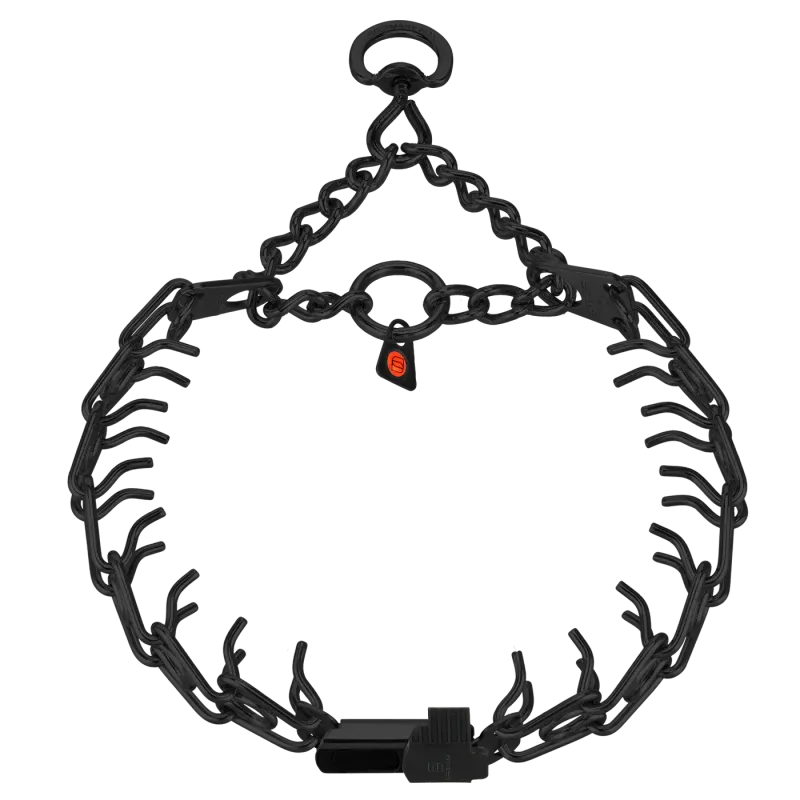 ULTRA-PLUS Training Prong Collar with ClicLock, Assembly Chain, and Swivel (3.0mm Short Version)
