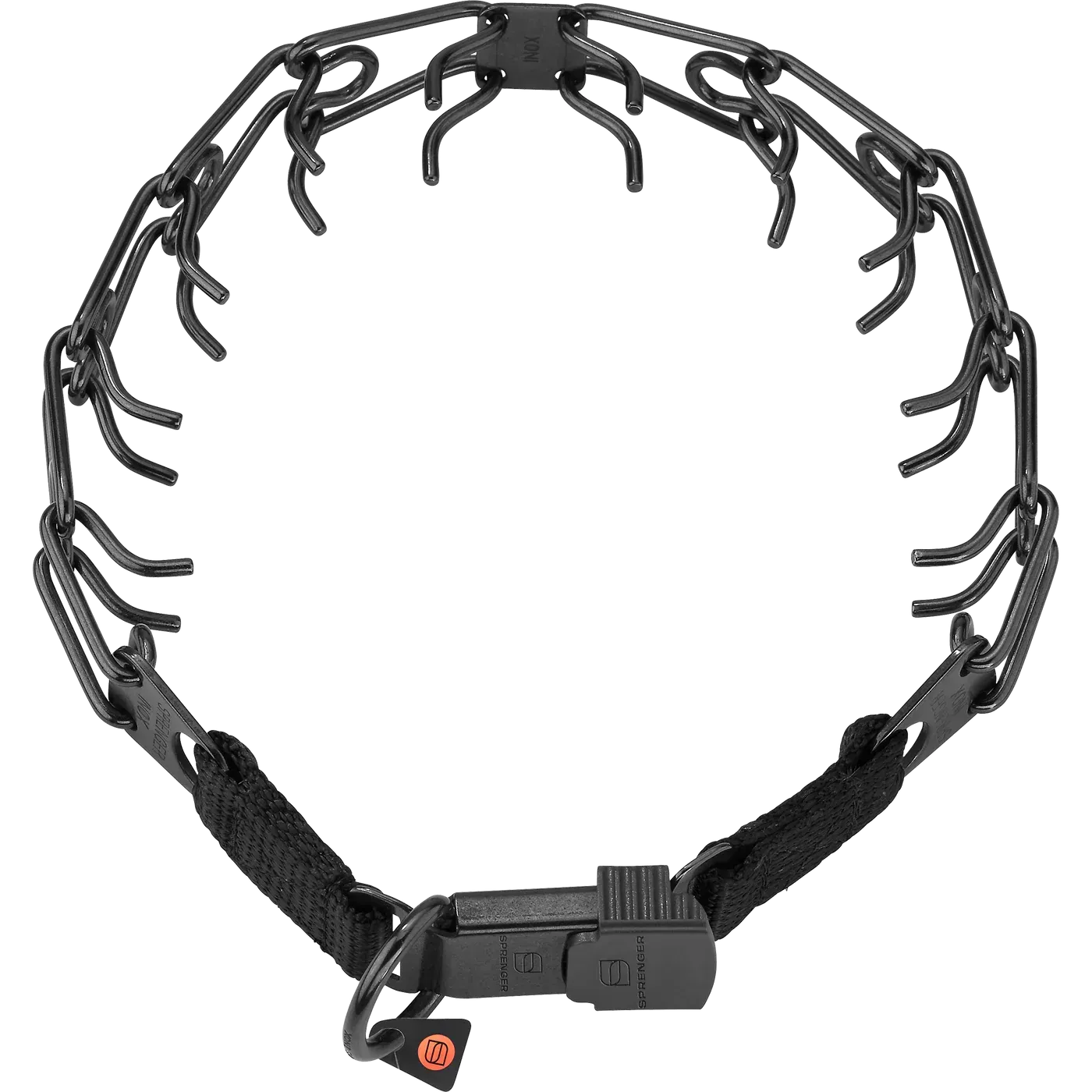 ULTRA-PLUS Training Collar with Center-Plate & ClicLock - Stainless Steel Black ULTRA-PLUS Training Collar with Center-Plate & ClicLock - Stainless Steel Black