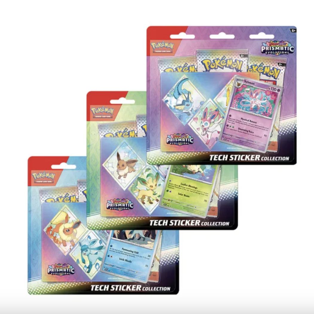 Prismatic Evolutions Tech Sticker Collection