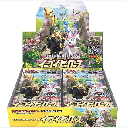 Pokemon Card Game Sword &amp; Shield - Eevee Heroes Booster Box (Japanese)