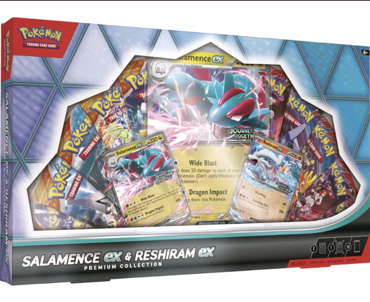 Salamence ex and Reshiram ex Premium Collection Box