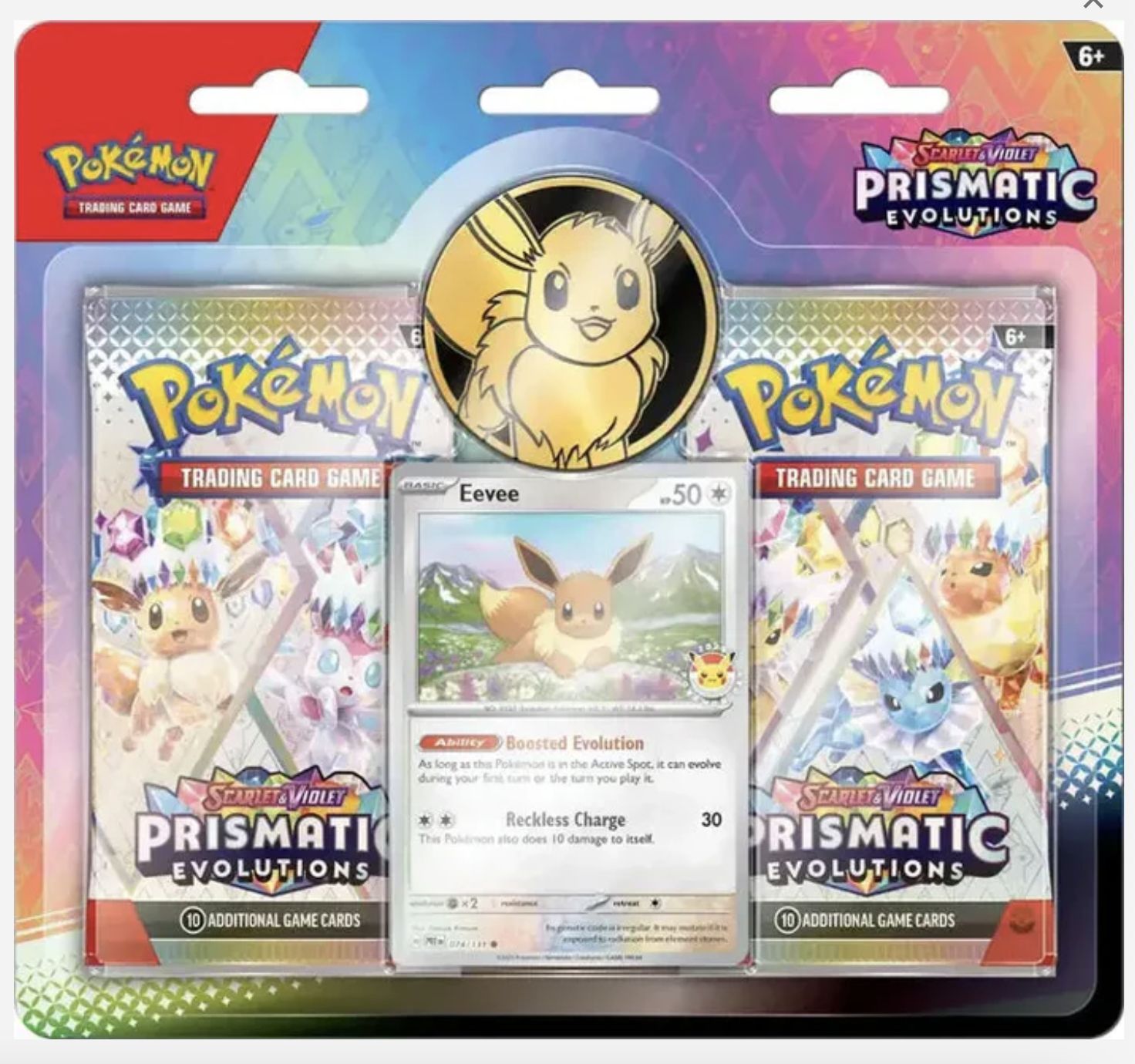 Prismatic Evolutions 2pk Blister