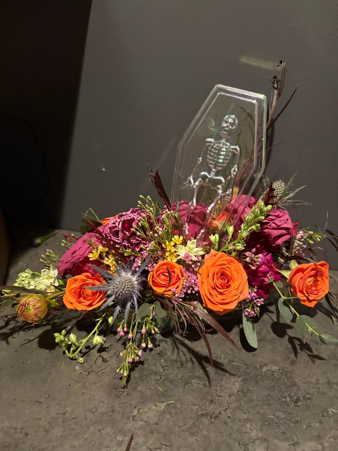 Halloween Coffin Arrangements