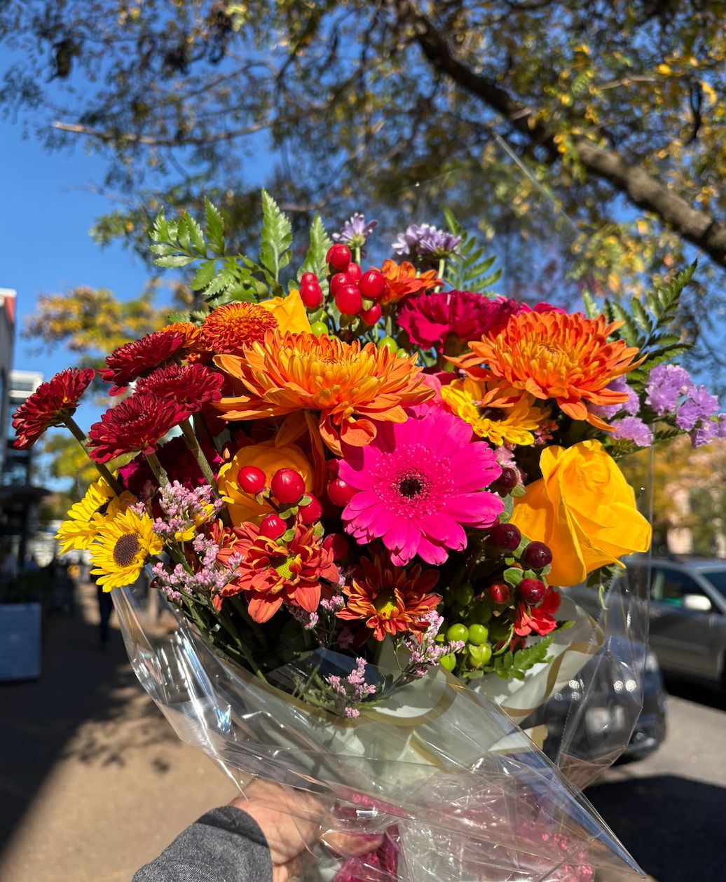 Gerbera Daisies &amp; Roses - Fall!