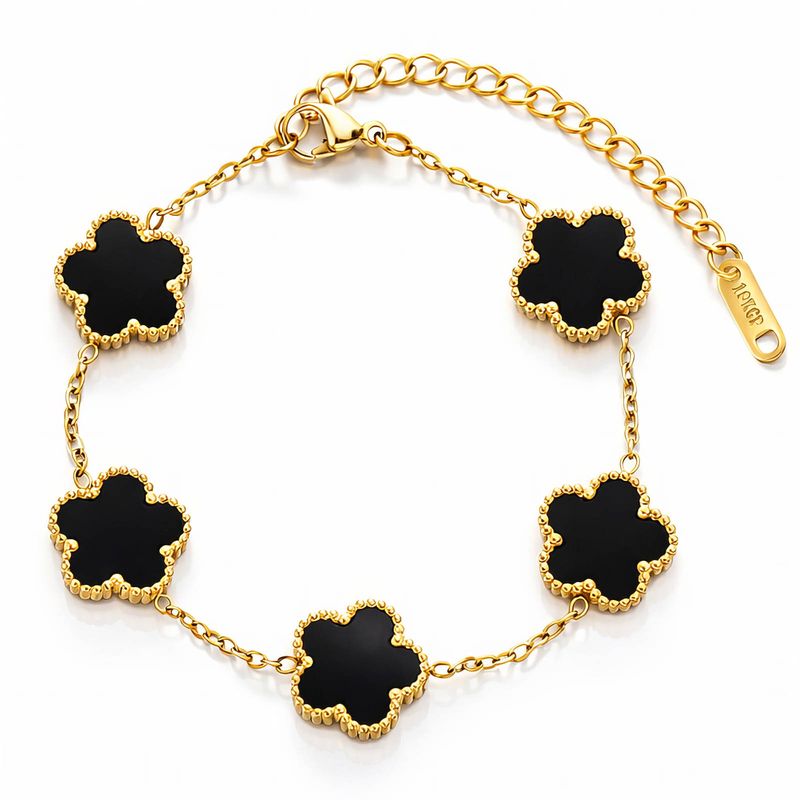AMARA NOIR Armband met klavers