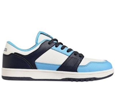 Kappa Logo Rernal Kids' Sneakers – White, Blue &amp; Navy