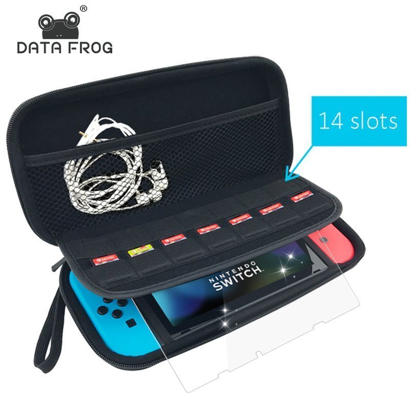 Data Frog Protective Hard Carry Case For Nintendo Switch Travel Anti Shock Storage Bag