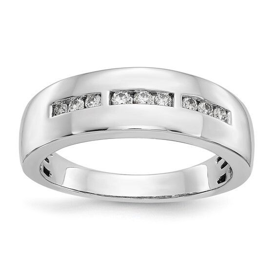 10wg Polished Rd Dia Mens Band-10