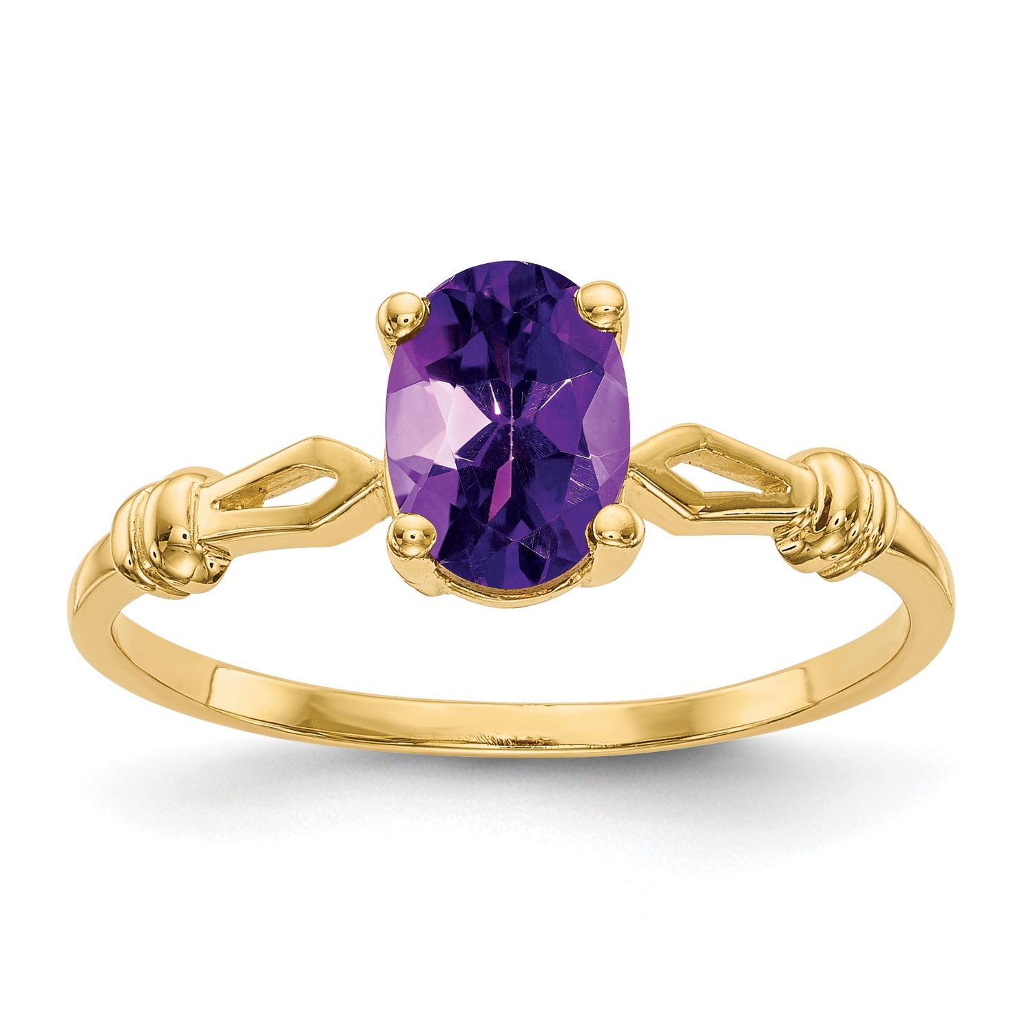 14k 7x5mm Oval Amethyst ring 6.00