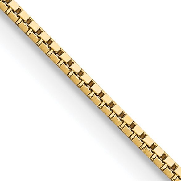 10k Yellow Gold .95mm Box Chain 20 in
