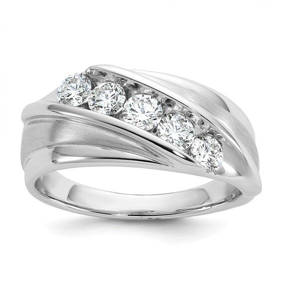 10wg Lab Grown 1ct Diamond Gents ring