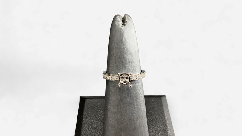 14k WG diamond semi mount 1/3 ct