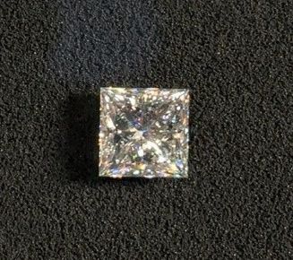 1.62 D VVS2 Princess Cut Lab Grown Diamond