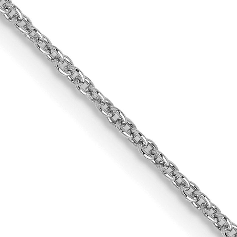 10K White Gold 1.2mm Cable Chain 20 in