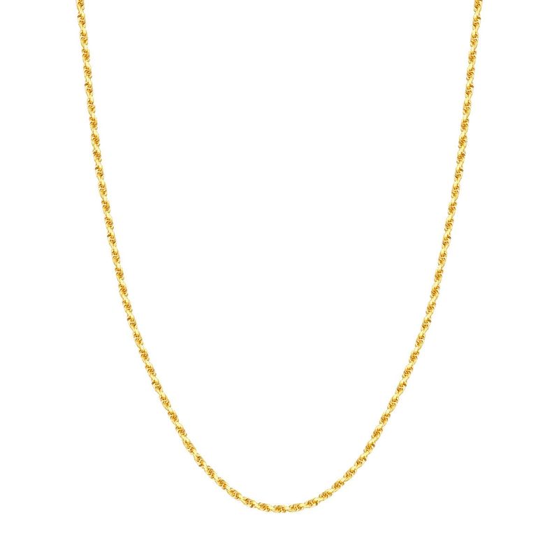 10k Yellow Gold 3mm D/C 20 inch Rope Chain
