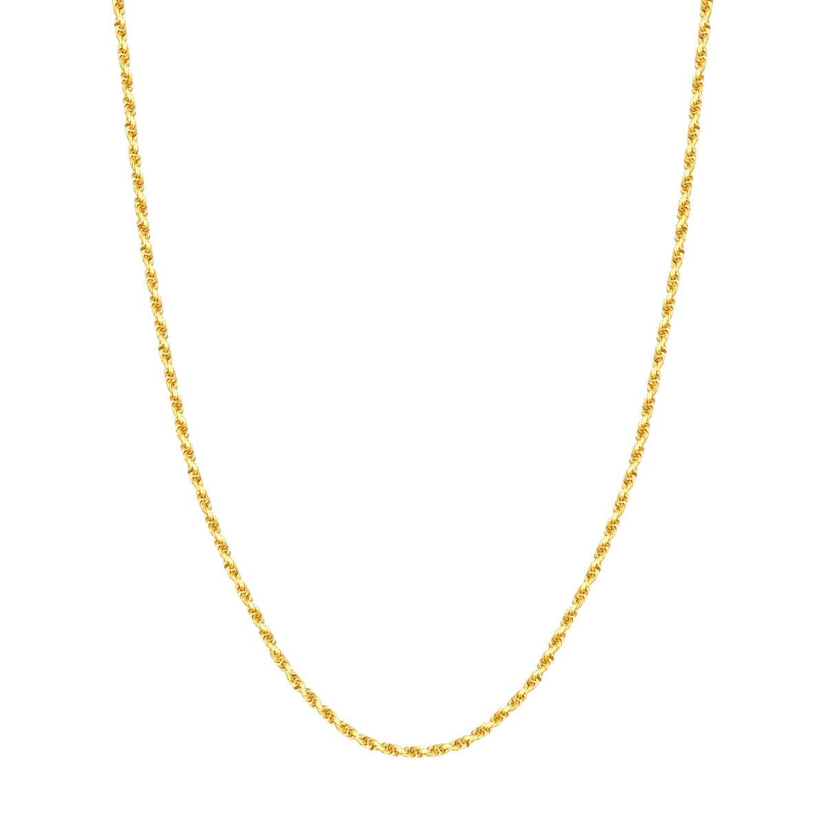 10yg 3 mm D/C Rope Chain 20 inch