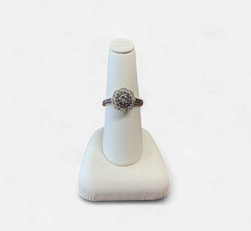 14k Honey Gold LeVian Ring w 5/8 ct Chocolate Diamonds and 1/3 ct Nude Diamonds
