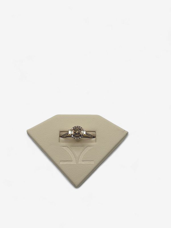14k Strawberry Gold LeVian 1/2 ct Chocolate Diamond 1/10 ct Vanilla Diamonds Ring