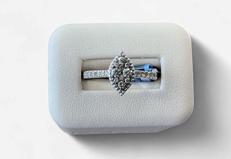 14k Vanilla Gold LeVian Ring Chocolate and Nude Diamonds