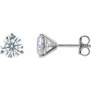 14K White 2 1/2 CTW Lab-Grown Diamond Stud Earrings