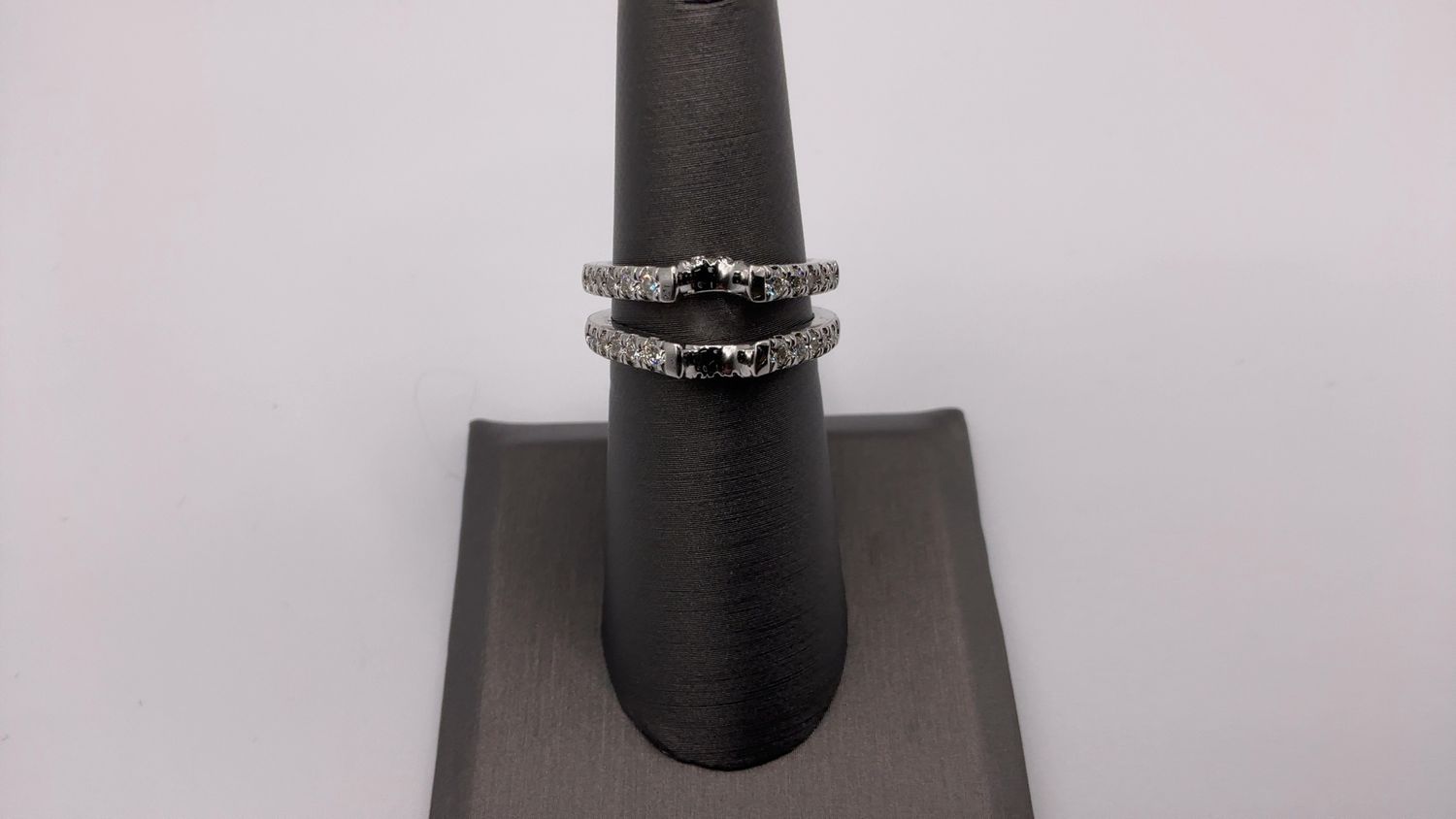 14k White Gold 1/2 ct Natural Diamond Enhancer