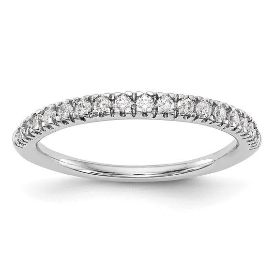 14K White Gold 1/4 carat Lab Grown Diamond VS+ F+ Wedding Band